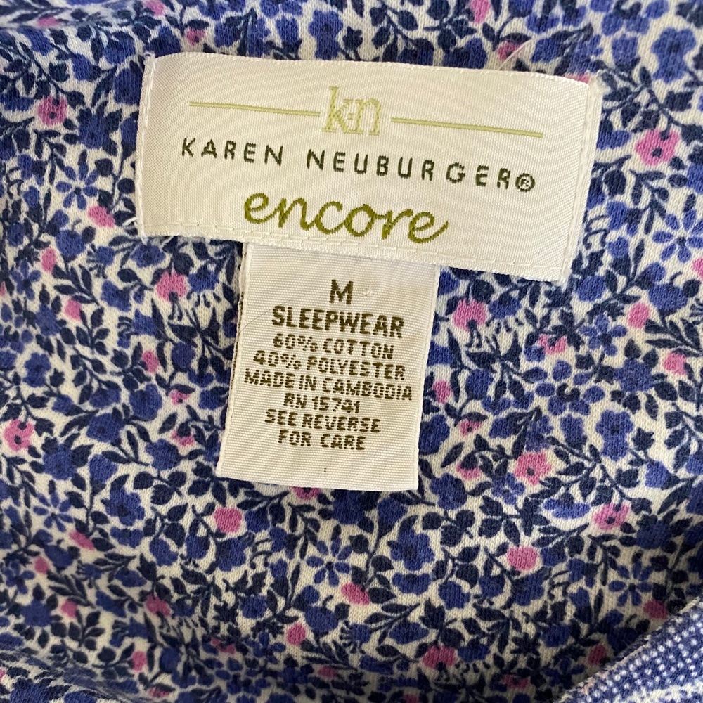 Karen Neuburger Encore M nightgown night shirt - Picture 4 of 4